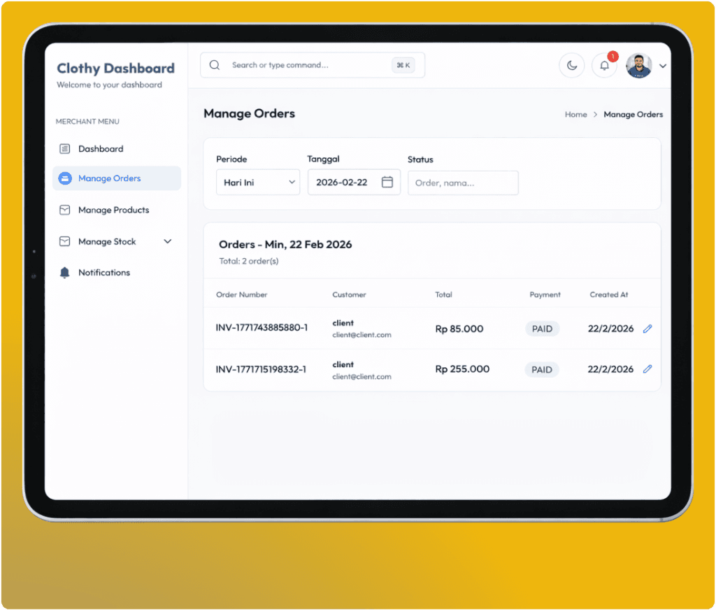 Desktop App Interface